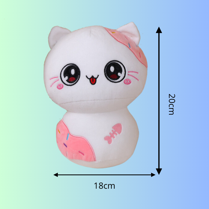 Frooneys Daisy - Kawaii Musheys plushie knuffel - Kat Plush - 20cm
