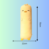 Frooneys Dolly - Fat Huggey plushie knuffel kussen - Kawaii Plushie Eend Kuiken Knuffelkussen  - 70cm