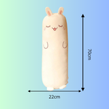Frooneys Snowball - Fat Huggey plushie knuffel kussen - Kawaii Plushie Konijn Knuffelkussen - 70 cm