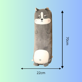 Frooneys Woofie - Fat Huggey plushie knuffel kussen - Kawaii Plushie Hond Knuffelkussen - 70cm