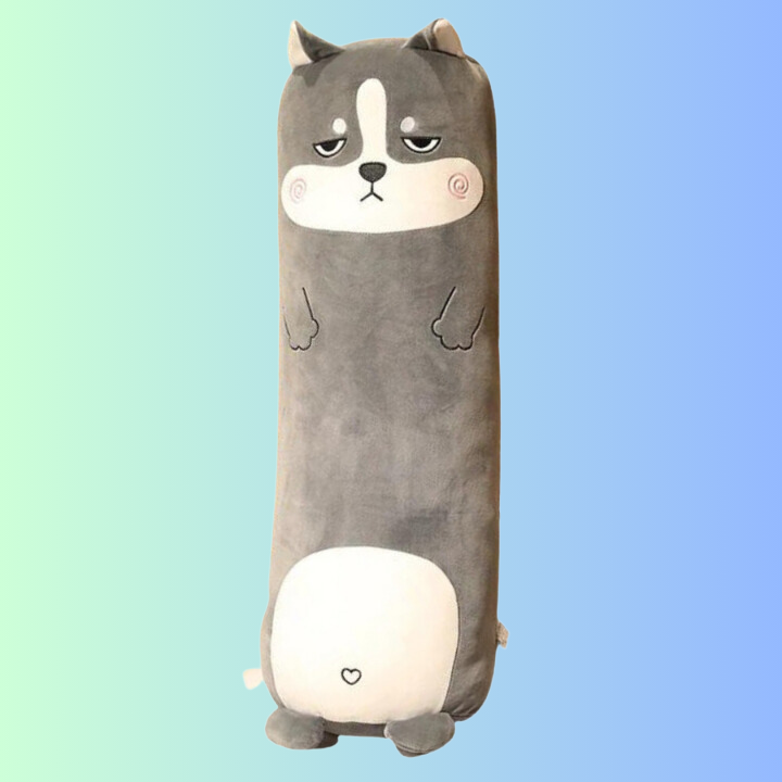 Frooneys Woofie - Fat Huggey plushie knuffel kussen - Kawaii Plushie Hond Knuffelkussen - 70cm